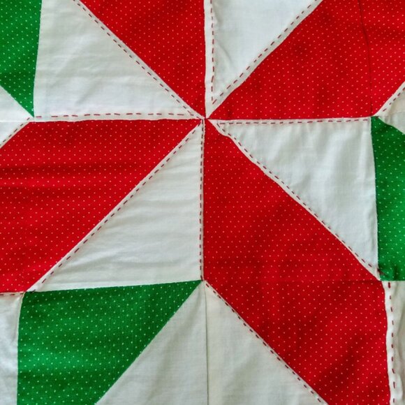 Handmade Holiday Christmas Quilt - Picture 8 of 8